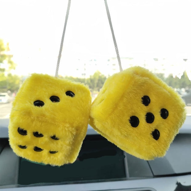 Fuzzy Plush Dice