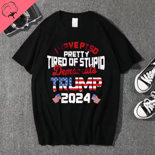 Trump Patriotic Graphic T-Shirt 2024