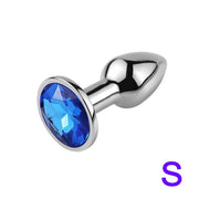 Mini Jelly Color Metal Anal Plug