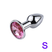 Mini Jelly Color Metal Anal Plug