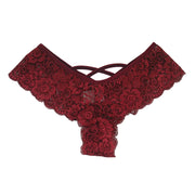 4 Pack Women Sexy Lace Underwear Lingerie Panties G-String Thong