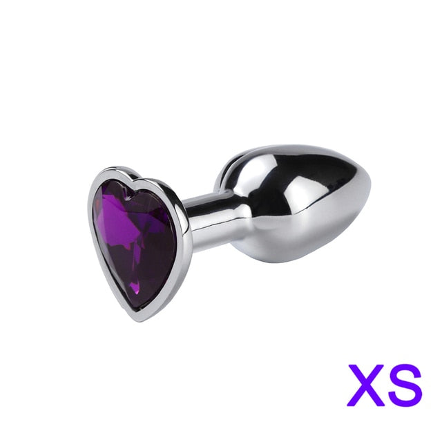 Mini Jelly Color Metal Anal Plug