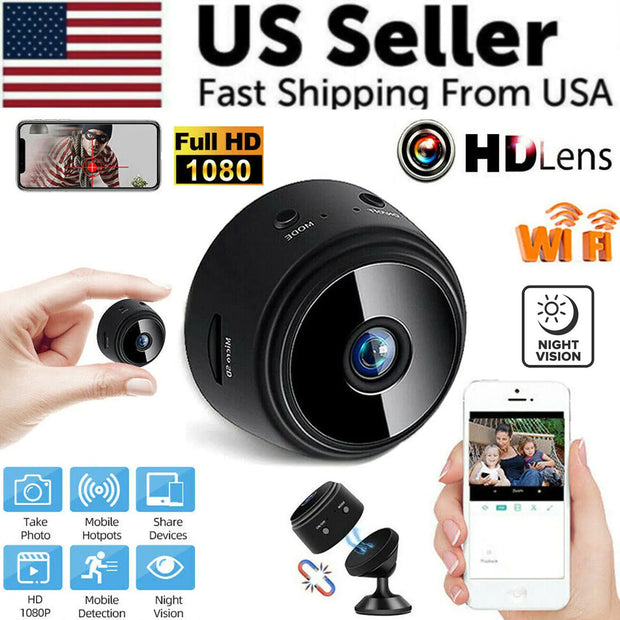 Mini Hidden Spy Nanny Camera Wireless Nanny Cam WiFi Home Security HD 1080P DVR