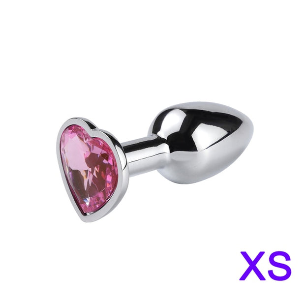 Mini Jelly Color Metal Anal Plug