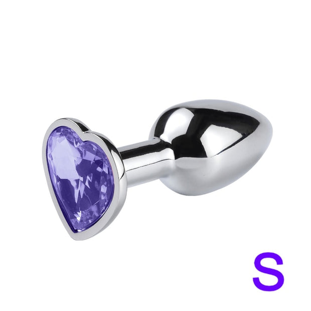 Mini Jelly Color Metal Anal Plug