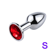 Mini Jelly Color Metal Anal Plug