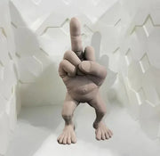 Funny Middle Finger Resin Mannequin Leg