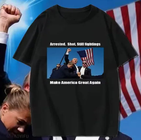 Trump Patriotic Graphic T-Shirt 2024