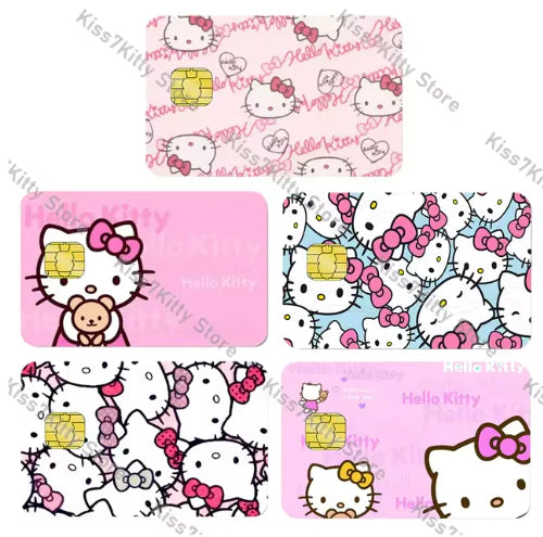 5 Pcs Hello Kitty Credit Debit Card Sticker