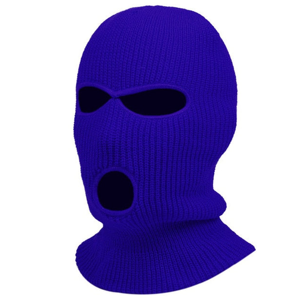 1Pc Embroidery Balaclava Face Mask 3-Hole for Cold Weather, Winter Ski Mask for Men and Women Thermal Cycling Mask Christmas Gif