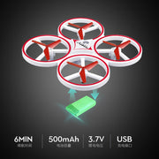 Smart Watch Remote Controlled Mini Quadcopter Induction Drone