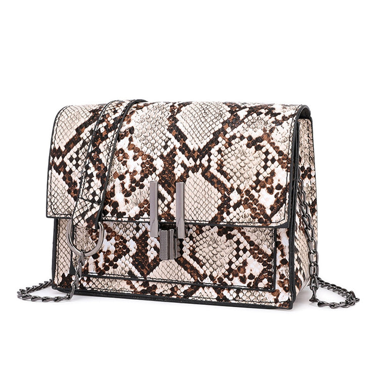 Crossbody Bags for Women Snake Print Shoulder Bag