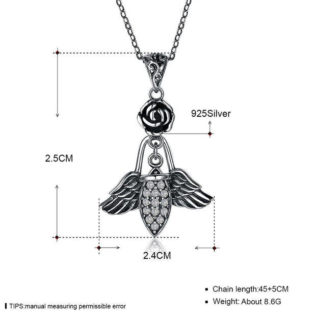 Wings of an Angel Sterling Silver Necklace