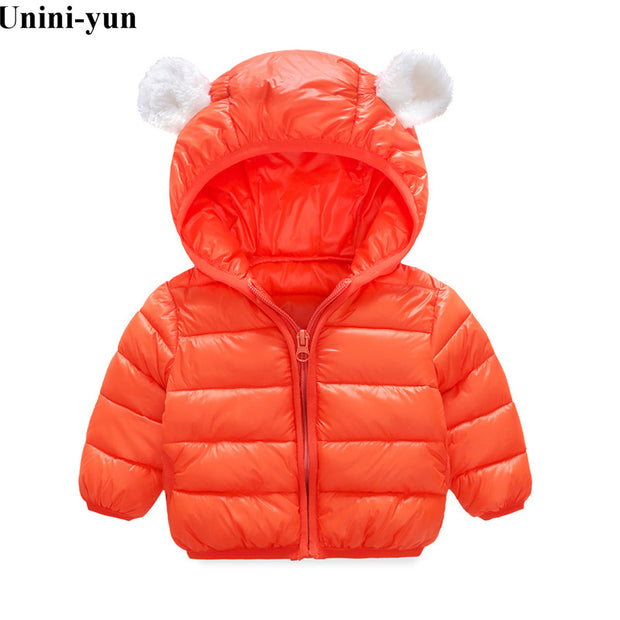 Kids Warm Outerwear Hooded Coat