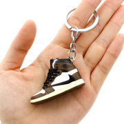 3D Mini Shoes Keychain Anime British Style Small Sneaker Keychains For Bags Small Gift Key Chain Jewelry Car Keyring Accessory