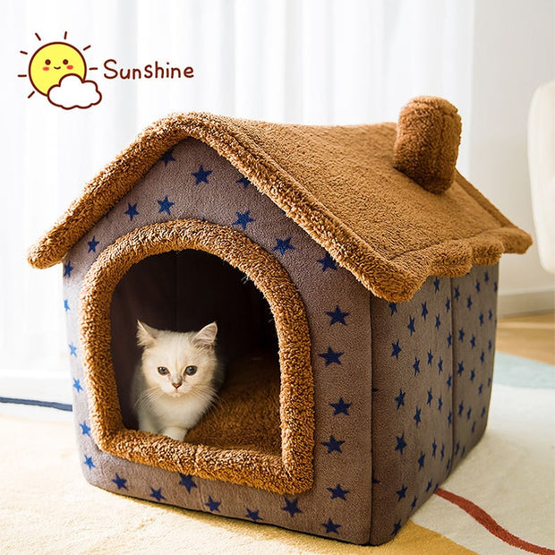 Foldable Deep Sleep Pet Cat House