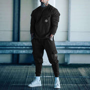 Mens Tracksuits 2020 Cotton Casual Hoodie Set Autumn Male Sweatshirt Clothes For Men