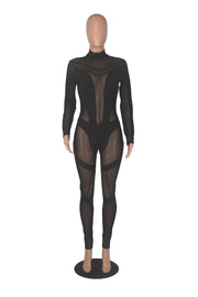 Stretch See Through Jumpsuit