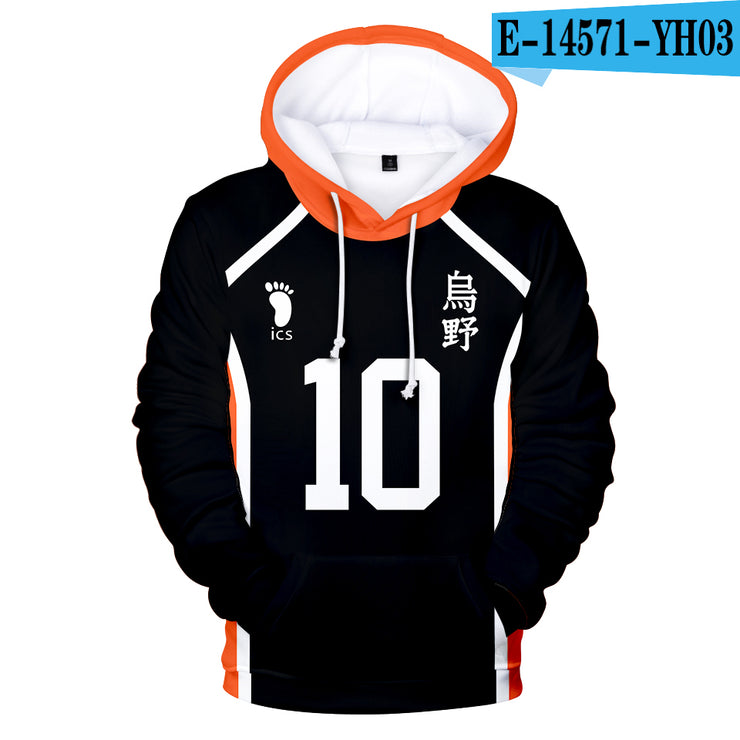 Young manga Harajuku Hooded Sweatshirt 2020 Haikyuu!! Cool Fashion 3D Sawamura Daichi  Adult Kids Pullovers Hoodies Sweatshirts