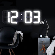 Home Living Room Decoration 3D Large LED Digital Wall Clock Date Time Electronic Display Table Alarm Clock Wall Home Decor