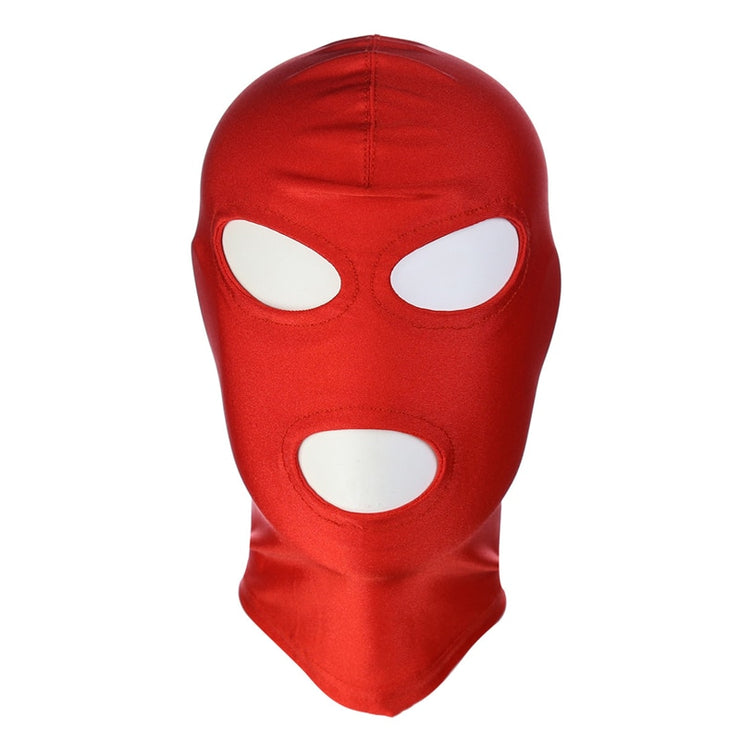 Spandex Erotic Fetish Open Mouth Hood Mask