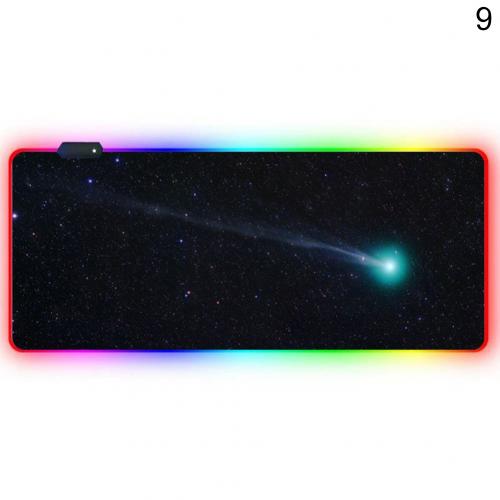 Luminous RGB LED Lights Desktop Gaming Mouse Pad Cushion Computer Accessory