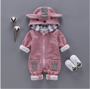 FASHIONABLE KOALA HOODED BABY JUMPSUIT