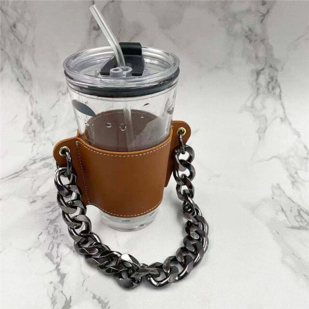 Hand-carrying Milk Tea Drink Cup Holder Detachable Chain