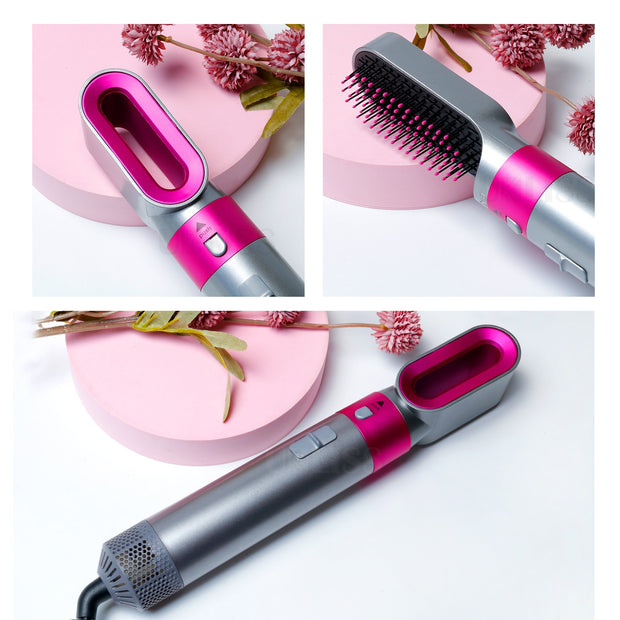 Multi Functional 5In1 Hair Dryer Comb Hair Curling Straightening Hair