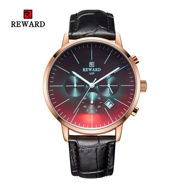 New Fashion Color Bright Glass Watch Men Top Luxury Brand Chronograph