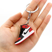 3D Mini Shoes Keychain Anime British Style Small Sneaker Keychains For Bags Small Gift Key Chain Jewelry Car Keyring Accessory