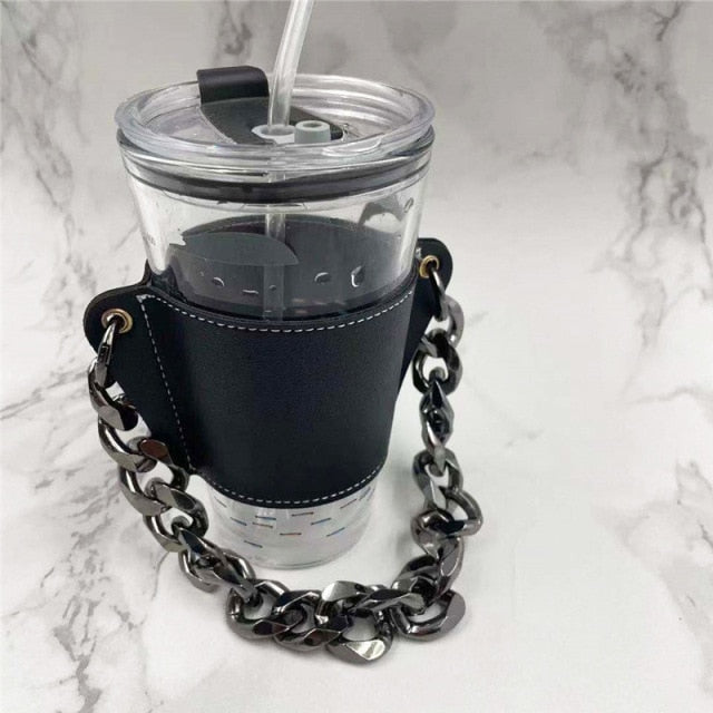 Hand-carrying Milk Tea Drink Cup Holder Detachable Chain