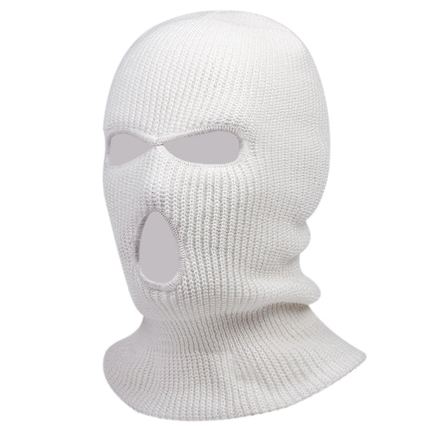 1Pc Embroidery Balaclava Face Mask 3-Hole for Cold Weather, Winter Ski Mask for Men and Women Thermal Cycling Mask Christmas Gif