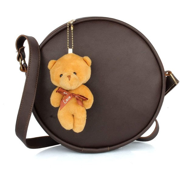 TMN Stylish Tan Round Sling Bag