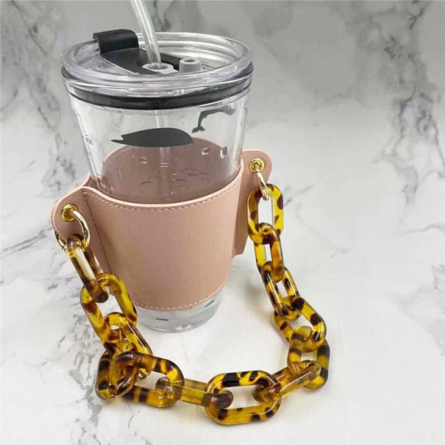 Hand-carrying Milk Tea Drink Cup Holder Detachable Chain