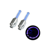 1/2Pcs Neon Lights Tire Wheel Valve Cap Light LED