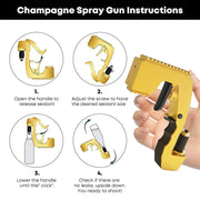 Champagne Wine Sprayer Squirt Gun Bottle Beer Vacuum Stopper