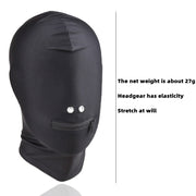 Spandex Erotic Fetish Open Mouth Hood Mask