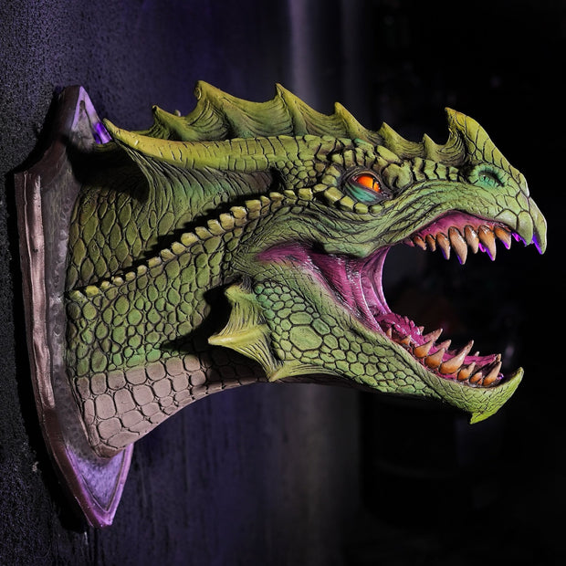 Fire Breathing Dragon Wall Sculpture