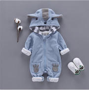 FASHIONABLE KOALA HOODED BABY JUMPSUIT