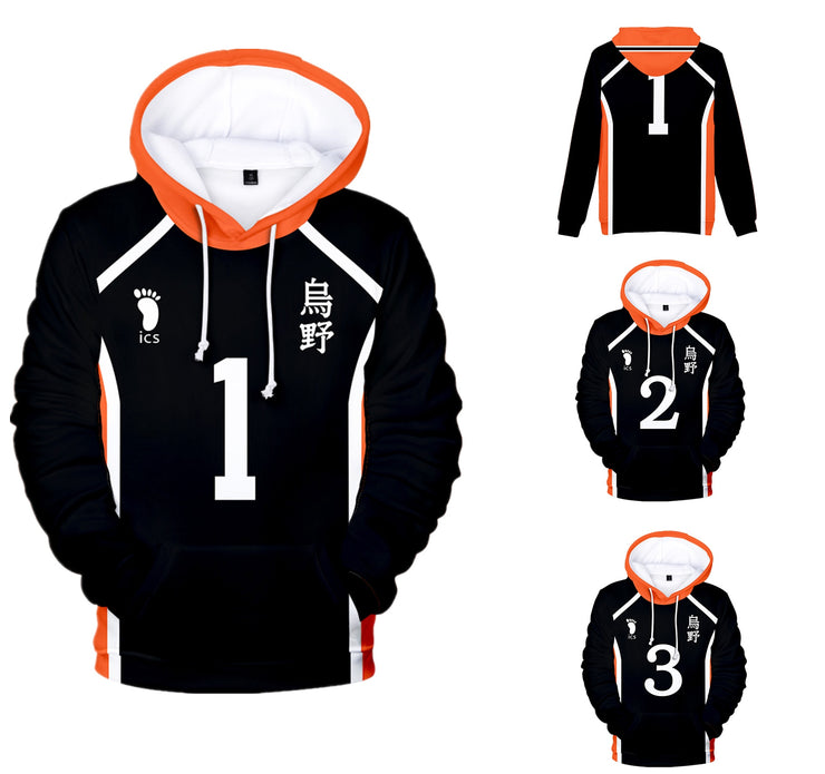 Young manga Harajuku Hooded Sweatshirt 2020 Haikyuu!! Cool Fashion 3D Sawamura Daichi  Adult Kids Pullovers Hoodies Sweatshirts