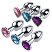 Mini Jelly Color Metal Anal Plug