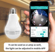 360 Degree Panoramic Wireless Light Bulb Camera