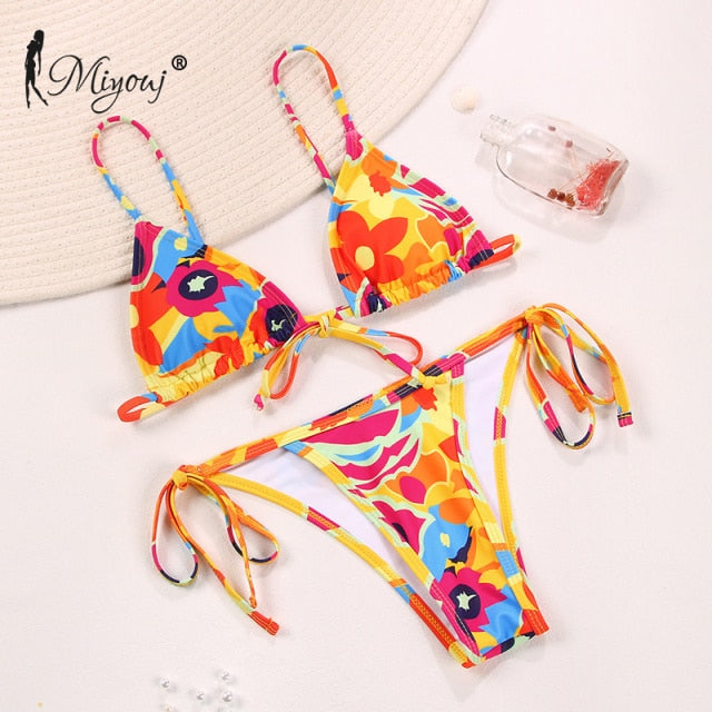 Sexy String Swimsuit Female Triangle Cup