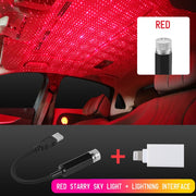 Car Roof Star Light Interior LED Starry Laser Atmosphere Ambient Projector USB Auto Decoration Night Home Decor Galaxy Lights