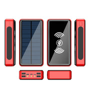 Wireles 99000mAh Solar Power Bank Capacity