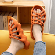 Cut-out Platform Slippers