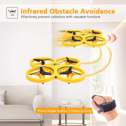 Smart Watch Remote Controlled Mini Quadcopter Induction Drone