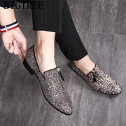 glitter coiffeur loafers men dress shoe