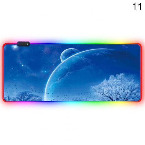 Luminous RGB LED Lights Desktop Gaming Mouse Pad Cushion Computer Accessory